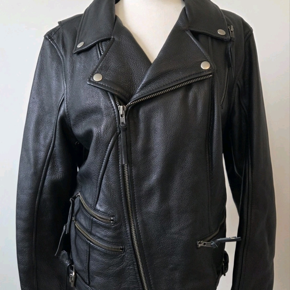 Women's Black Leather Jacket